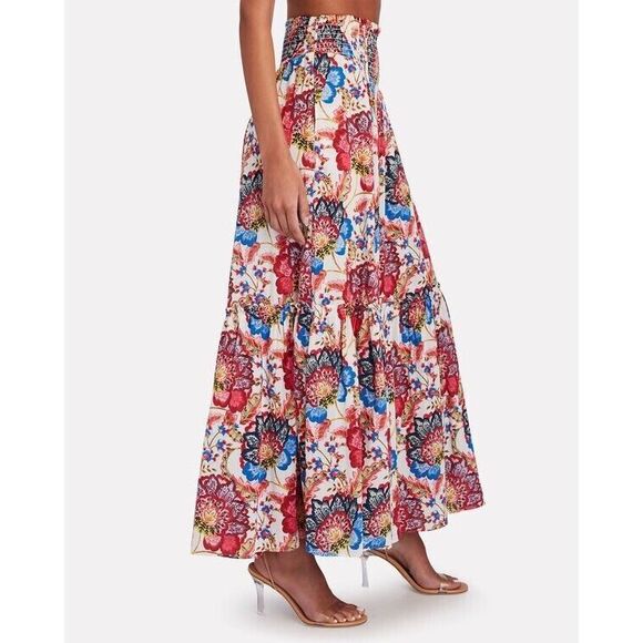 MISA Ziba Floral Cotton Wide-Leg Pants Size L - Picture 3 of 10